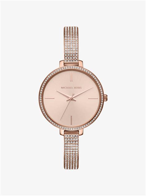 michael kors jaryn pavé rose gold-tone watch|Pavé Rose Gold.